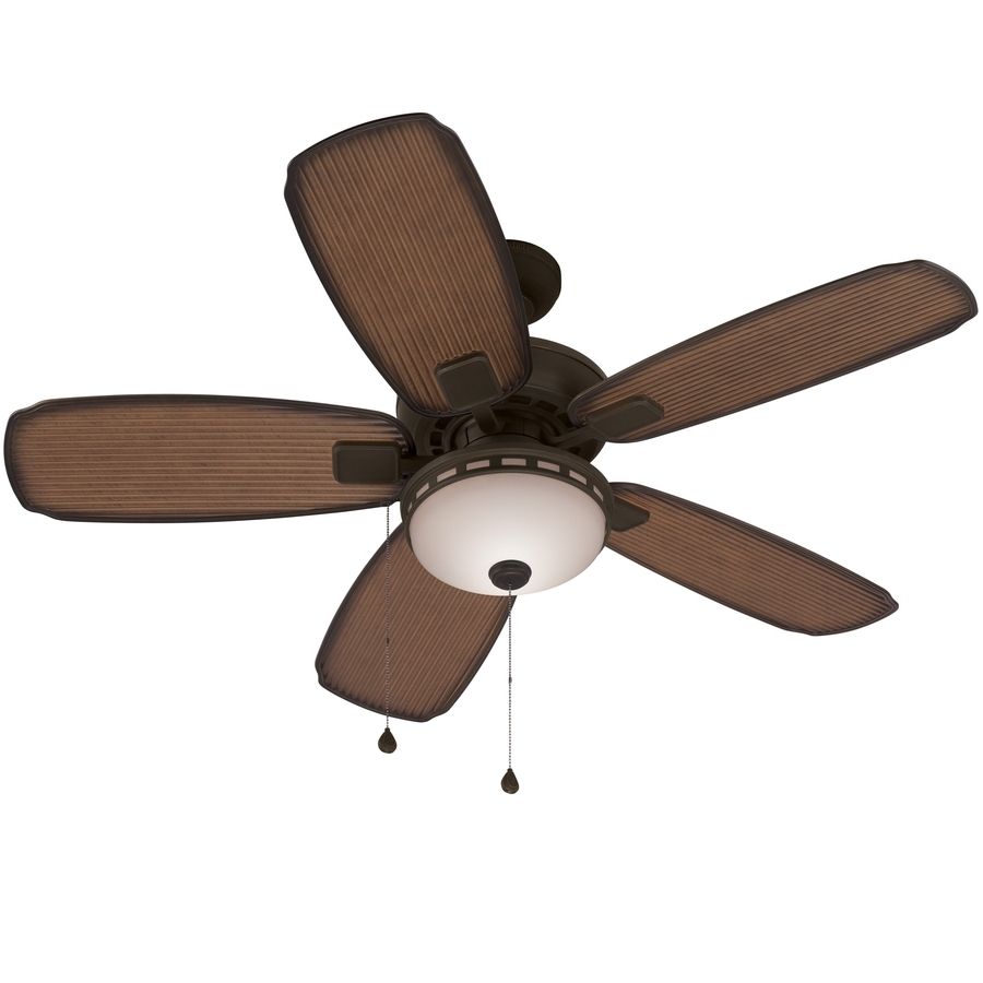 Most Popular Shop Harbor Breeze Oyster Cove 52 In Aged Bronze Downrod Or Close Inside Harbor Breeze Outdoor Ceiling Fans With Lights (View 1 of 20)