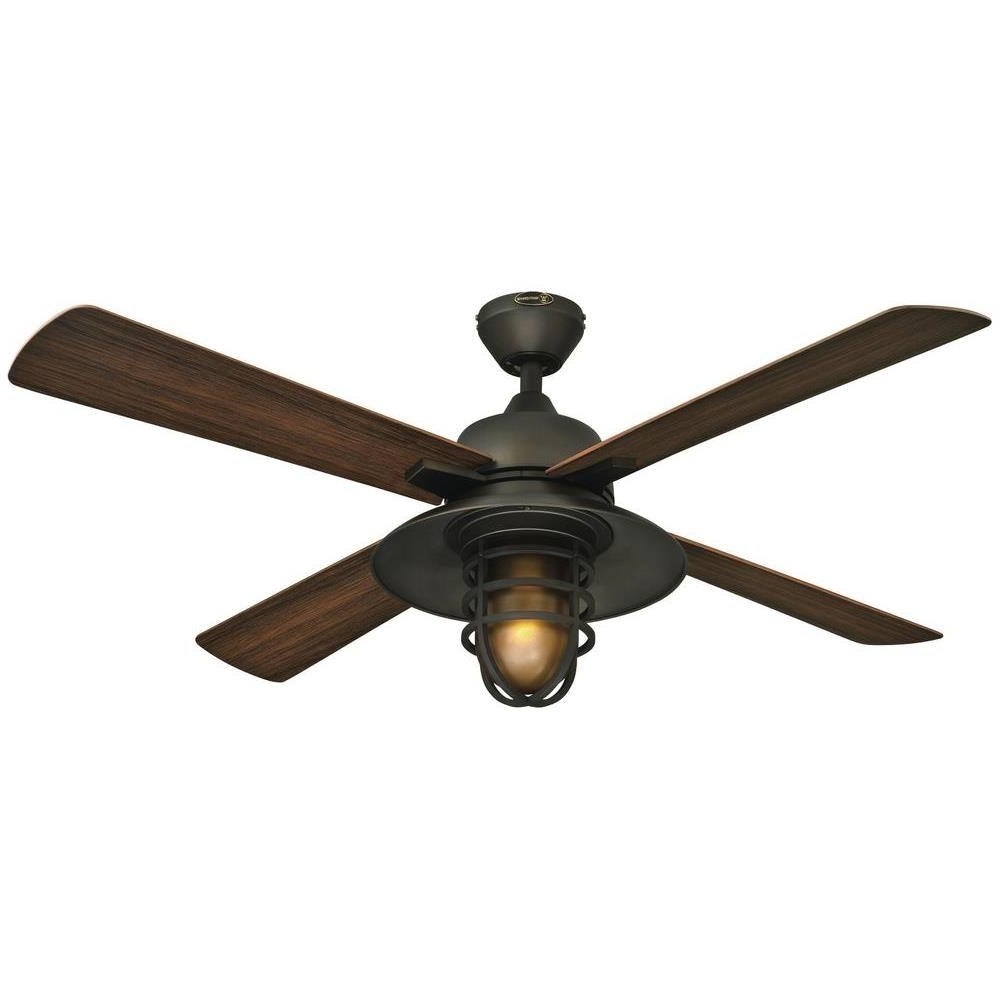 Most Recent Outdoor Ceiling Fans With Cord Regarding Westinghouse Great Falls 52 In. Indoor/outdoor Oil Rubbed Bronze (Photo 1 of 20)