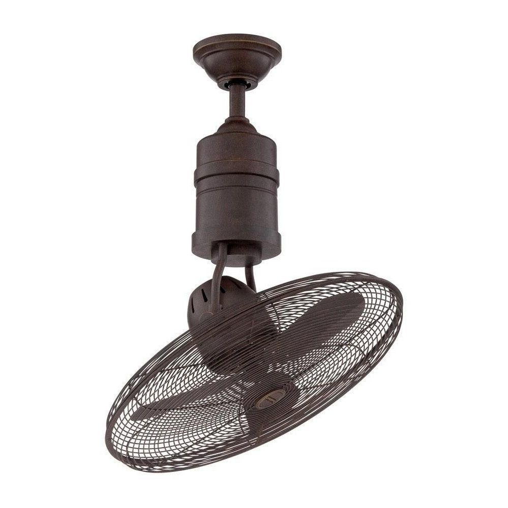 Newest Outdoor Ceiling Fans With Cage Intended For Bellows Iii – 21" Rotating Cage Ceiling Fan (View 1 of 20)