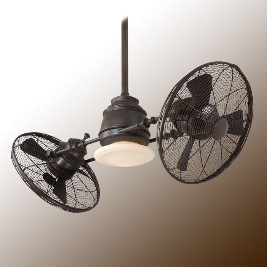 Newest Vintage Look Outdoor Ceiling Fans Throughout Vintage Gyro Ceiling Fanminka Aire Fan – F802 Orb Oil Rubbed Bronze (View 1 of 20)