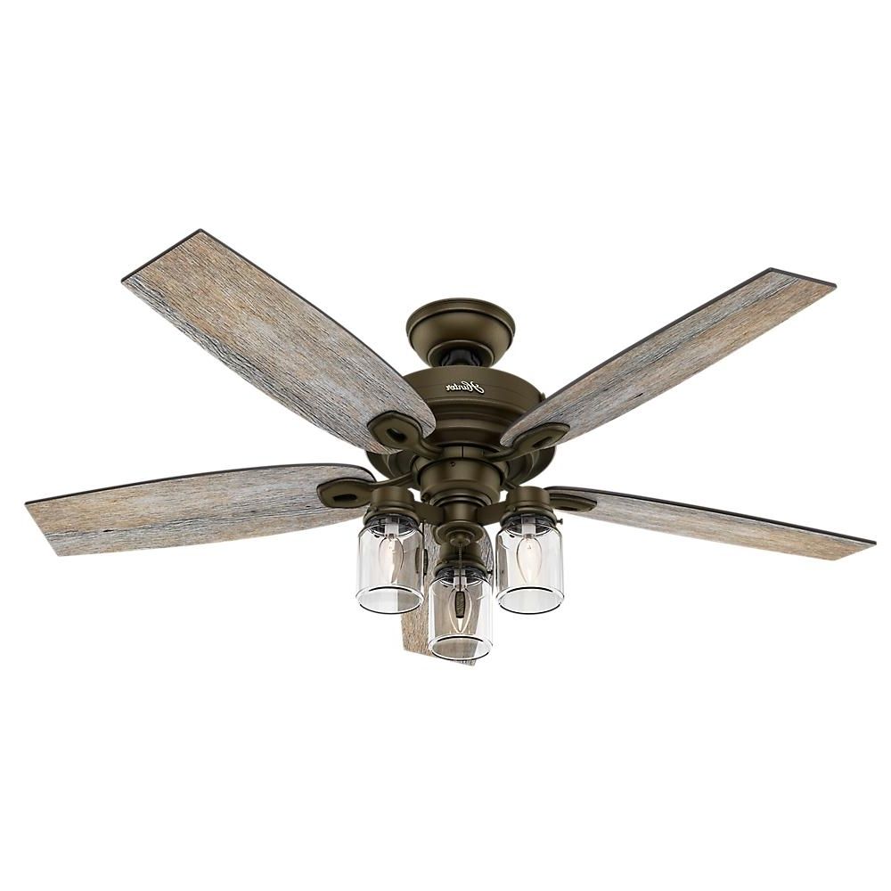 Outdoor Ceiling Fans For Barns Inside Popular Hunter Crown Canyon 52 In (View 1 of 20)