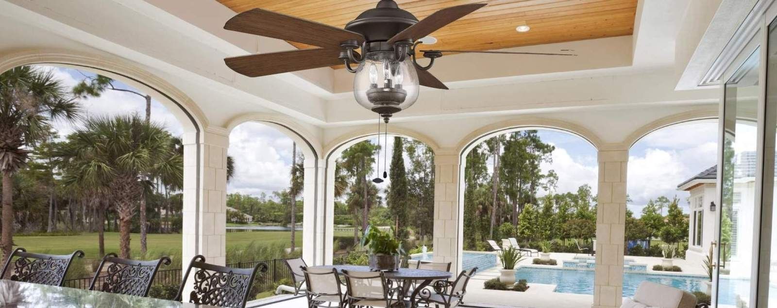 Outdoor Ceiling Fans For High Wind Areas With Favorite Outdoor Ceiling Fans – Shop Wet, Dry, And Damp Rated Outdoor Fans (View 1 of 20)