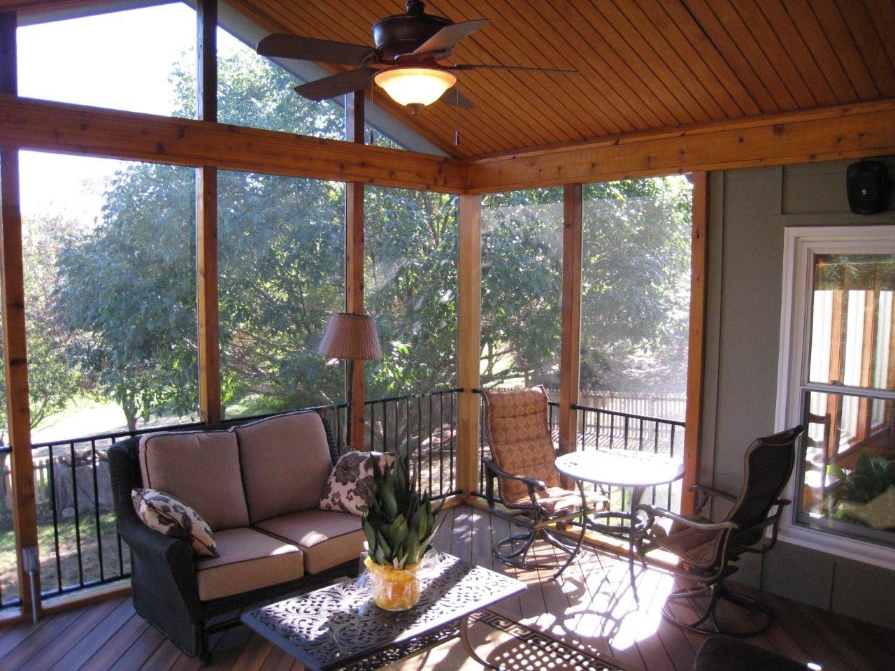 Outdoor Ceiling Fans For Porches Regarding Fashionable Low Profile Outdoor Ceiling Fans With Light In Farmhouse With (View 13 of 20)