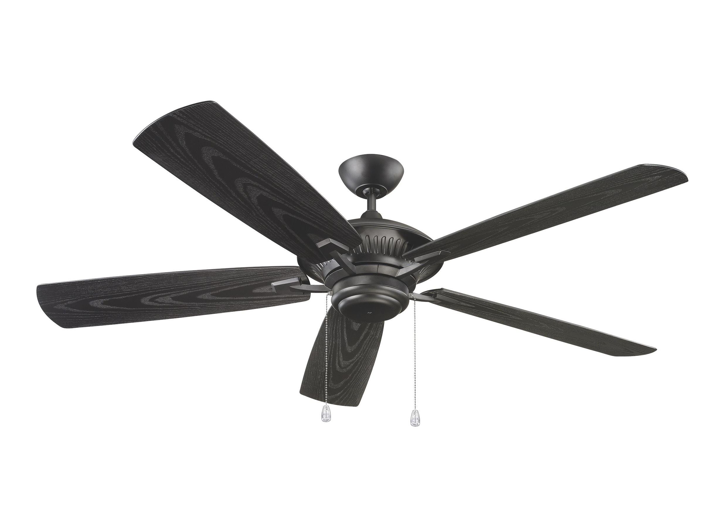 Outdoor Ceiling Fans With Cord Inside Most Recent 5cy60bk,60" Cyclone Outdoor Fan – Matte Black,matte Black (View 15 of 20)