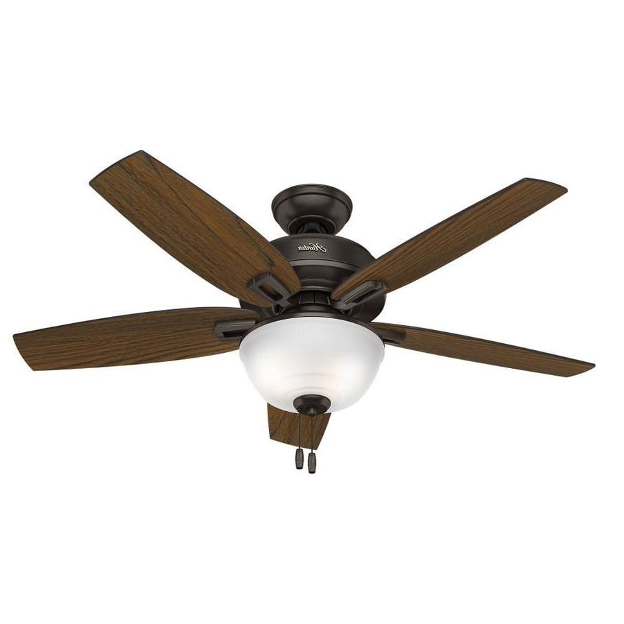 Outdoor Ceiling Fans With Downrod In 2018 Hunter Wetherby Cove 48 In Premier Bronze Indoor/outdoor Downrod Or (View 1 of 20)