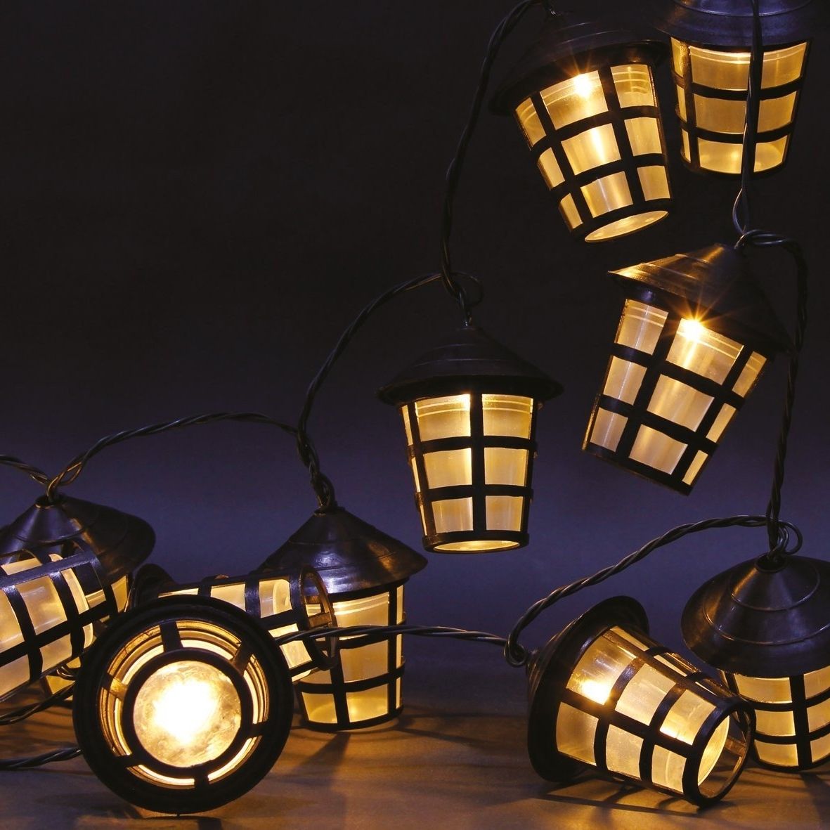 Outdoor Lanterns On String Pertaining To Most Recently Released 70 Warm White Led Garden Lantern String Lights (View 14 of 20)