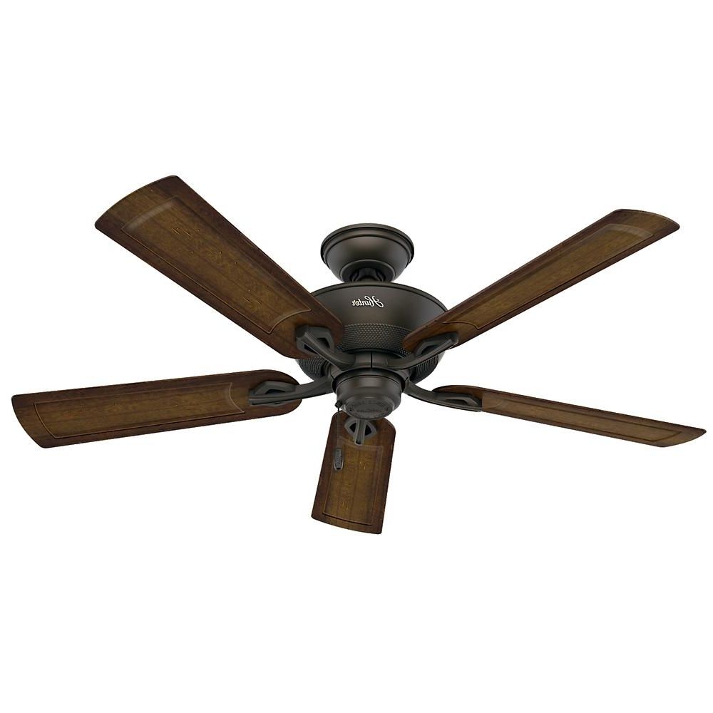 Preferred Damp Rated Outdoor Ceiling Fans Regarding Hunter Caicos 52 In (View 1 of 20)