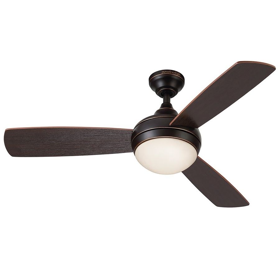 Shop Harbor Breeze Sauble Beach 44 In Oil Rubbed Bronze Indoor Throughout Trendy 48 Inch Outdoor Ceiling Fans With Light (View 11 of 20)