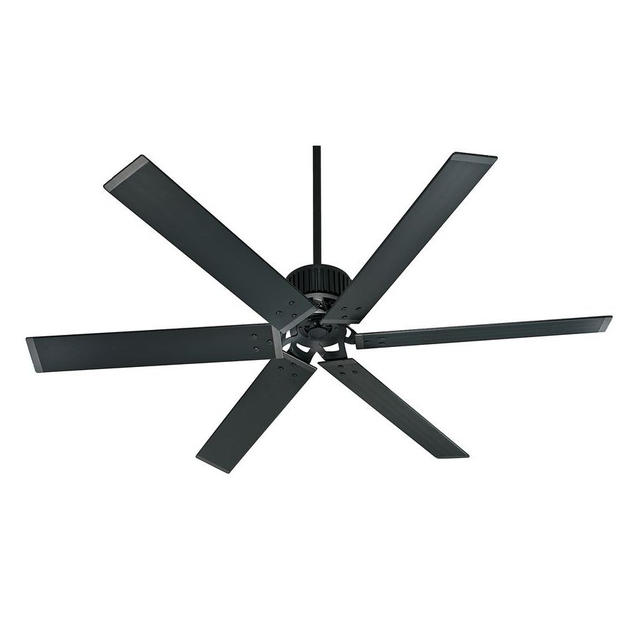 Shop Hunter Industrial 72 In Matte Black Outdoor Downrod Mount For 2018 Commercial Outdoor Ceiling Fans (View 16 of 20)
