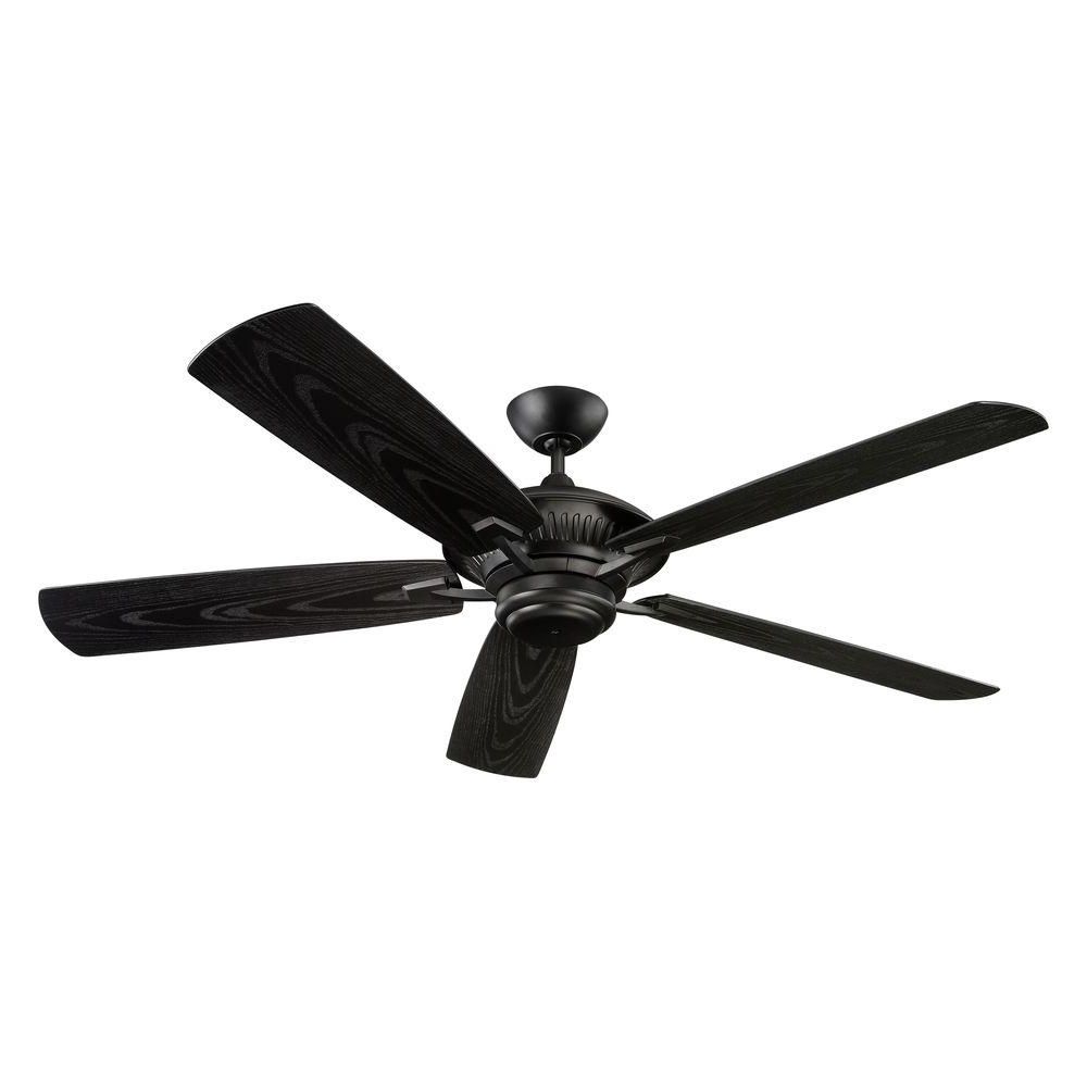 Trendy Black Outdoor Ceiling Fans With Regard To Monte Carlo Cyclone 60 In (View 11 of 20)