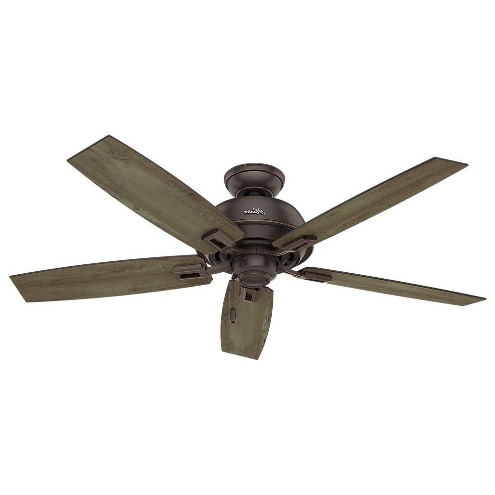 Trendy Rust Proof Outdoor Ceiling Fans Within Hunter Caicos 52 In (View 1 of 20)