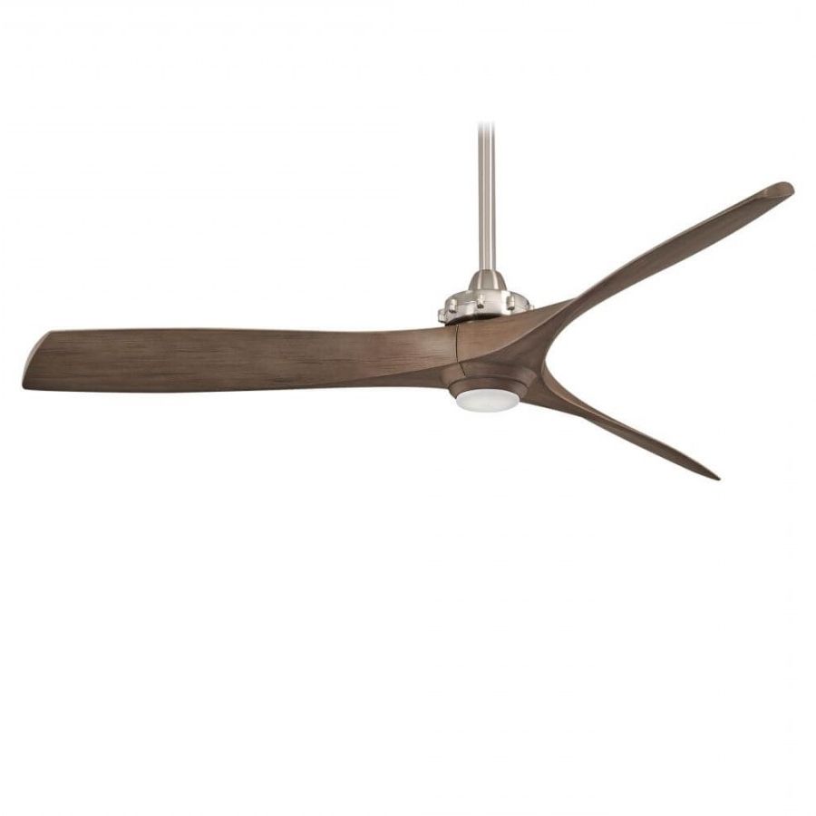 Well Known Minka Aire F683l Bnw 1 Led Light 56 Inch Outdoor Ceiling Fan In With Minka Aire Outdoor Ceiling Fans With Lights (View 16 of 20)
