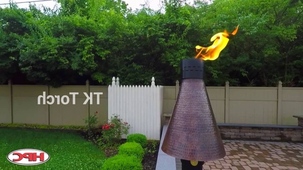 Well Known Outdoor Tiki Lanterns With Outdoor Fire Feature – Gas Tiki Torch – Youtube (View 13 of 20)