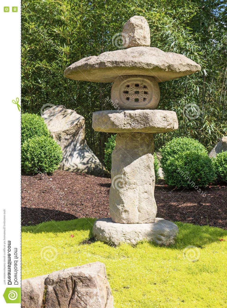 Widely Used Japanese Stone Garden Sculpture Outdoor Lanterns For Sale Gardens Intended For Outdoor Japanese Lanterns For Sale (View 13 of 20)