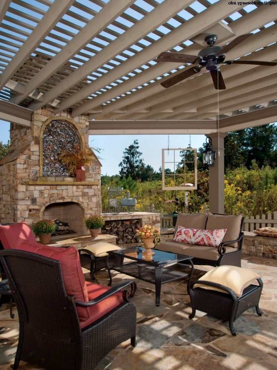 Widely Used Outdoor Ceiling Fans Under Pergola In Landscape Design Cad Blocks Free Patio Ceiling Fan – Outdoor Lighting (View 7 of 20)