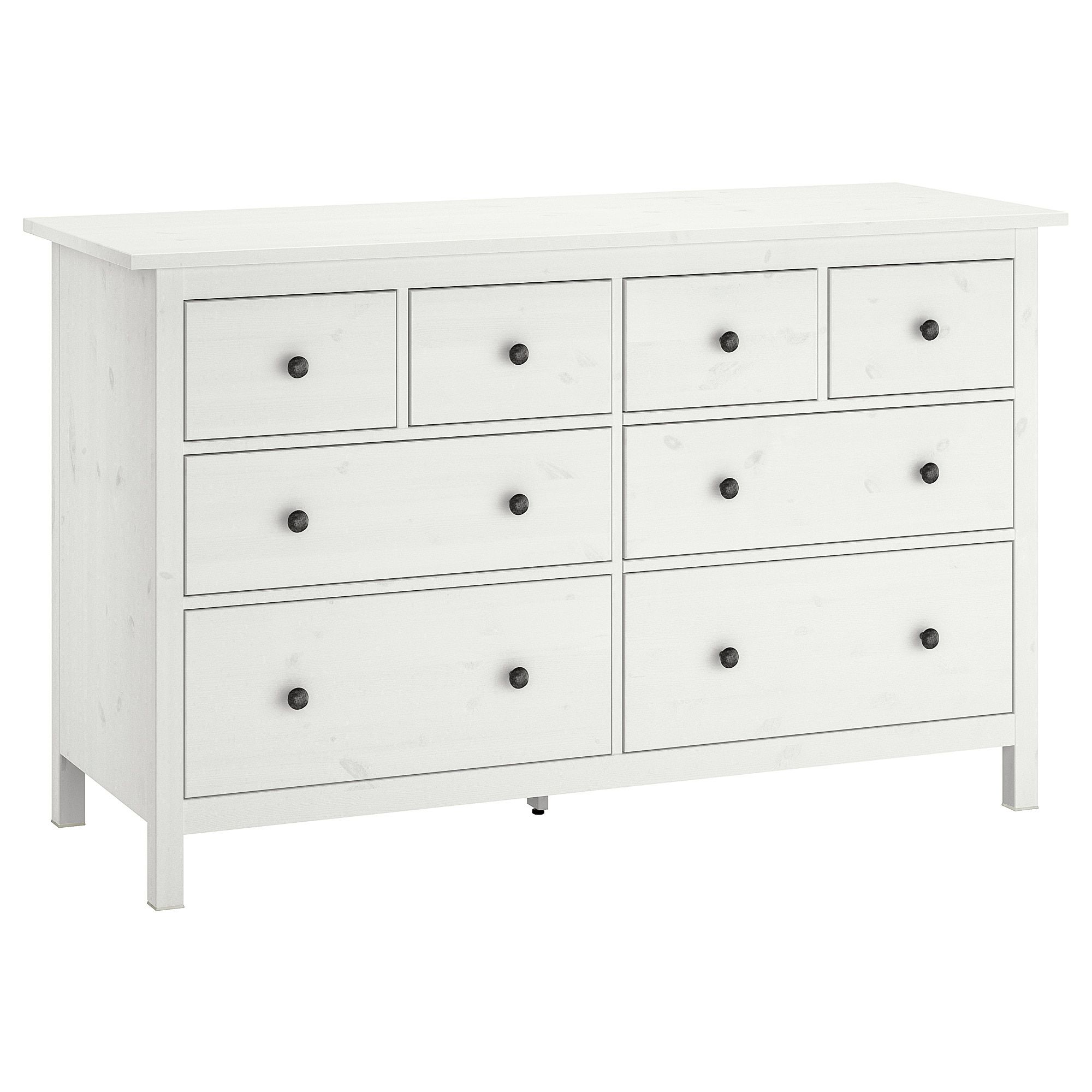 2019 Hemnes Chest Of 8 Drawers White Stain 160 X 96 Cm – Ikea Within Satin Black & Painted White Sideboards (View 8 of 20)