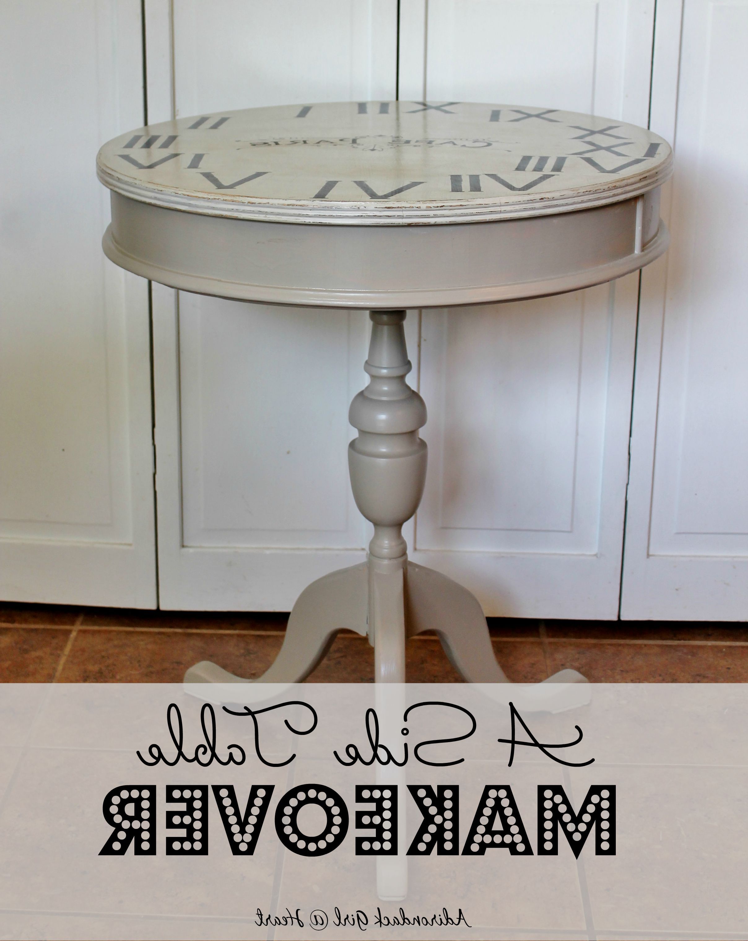 A Side Table Makeover & Wax Recipe • Adirondack Girl @ Heart Throughout Newest Waxed Metal Coffee Tables (View 14 of 20)