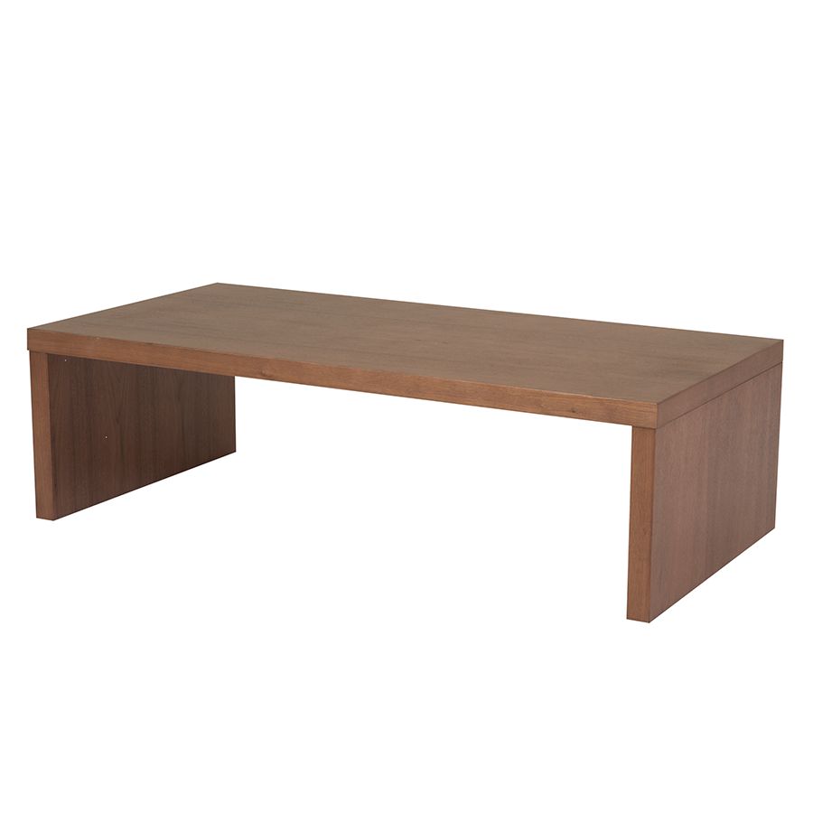 Abby Walnut Contemporary Coffee Table (View 3 of 20)