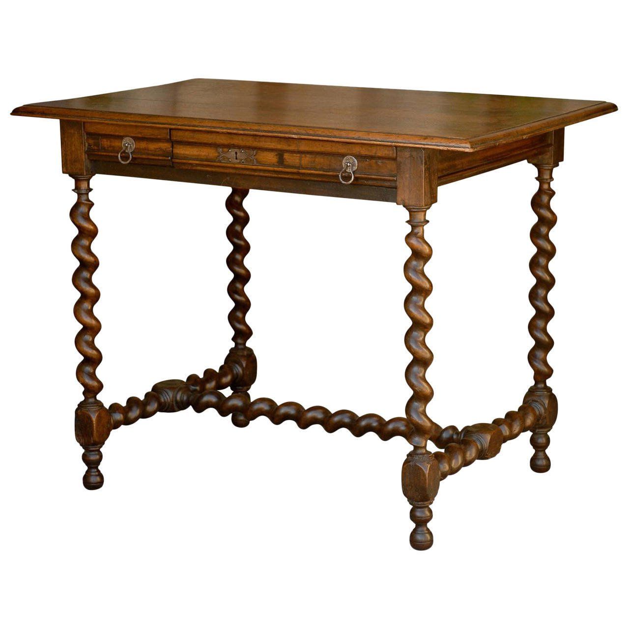 Barley Twist Coffee Tables Intended For Widely Used English Charles Ii Style Inlaid Centre Table With Barley Twist Base (View 11 of 20)