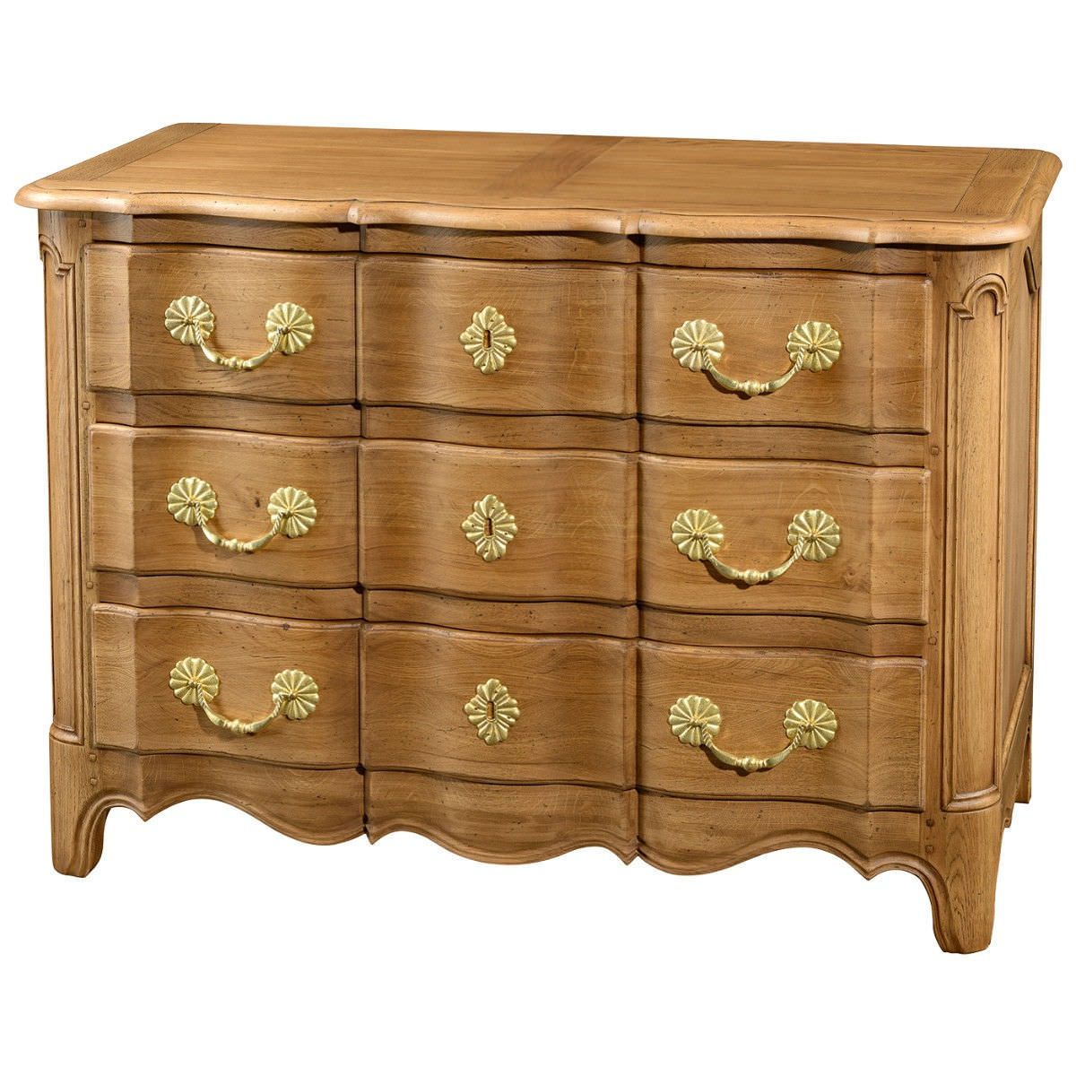 Best And Newest Louis Xv Style Chest Of Drawers / Oak / Brown – Grand Siècle : Lu019 Intended For Jigsaw Refinement Sideboards (View 7 of 20)