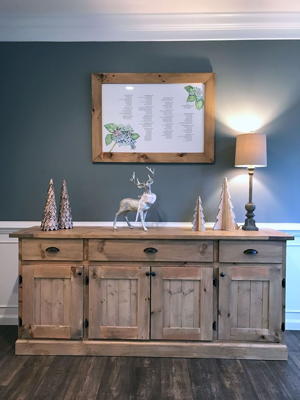 Blue Stone Light Rustic Black Sideboards Inside Fashionable Ana White (View 18 of 20)
