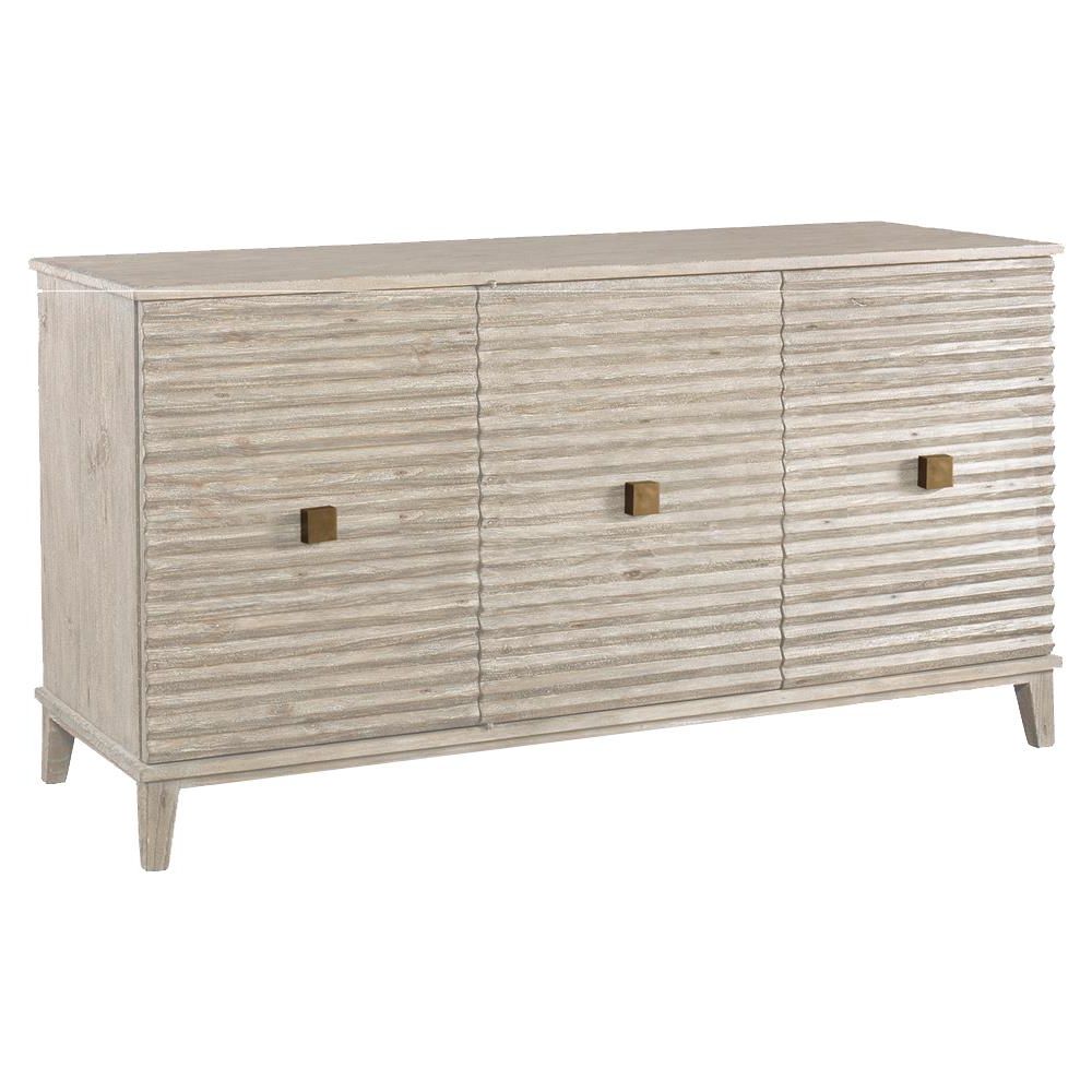 Corrugated White Wash Sideboards With Regard To Well Liked Mr. Brown Belmont Modern Classic Rustic White Corrugated Sideboard (Photo 1 of 20)