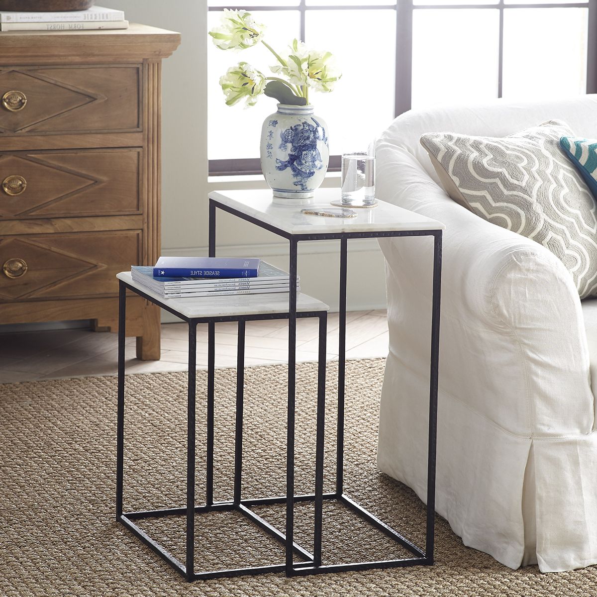 Current Jackson Marble Side Tables For Marble Nesting Side Tables – Set Of  (View 1 of 20)