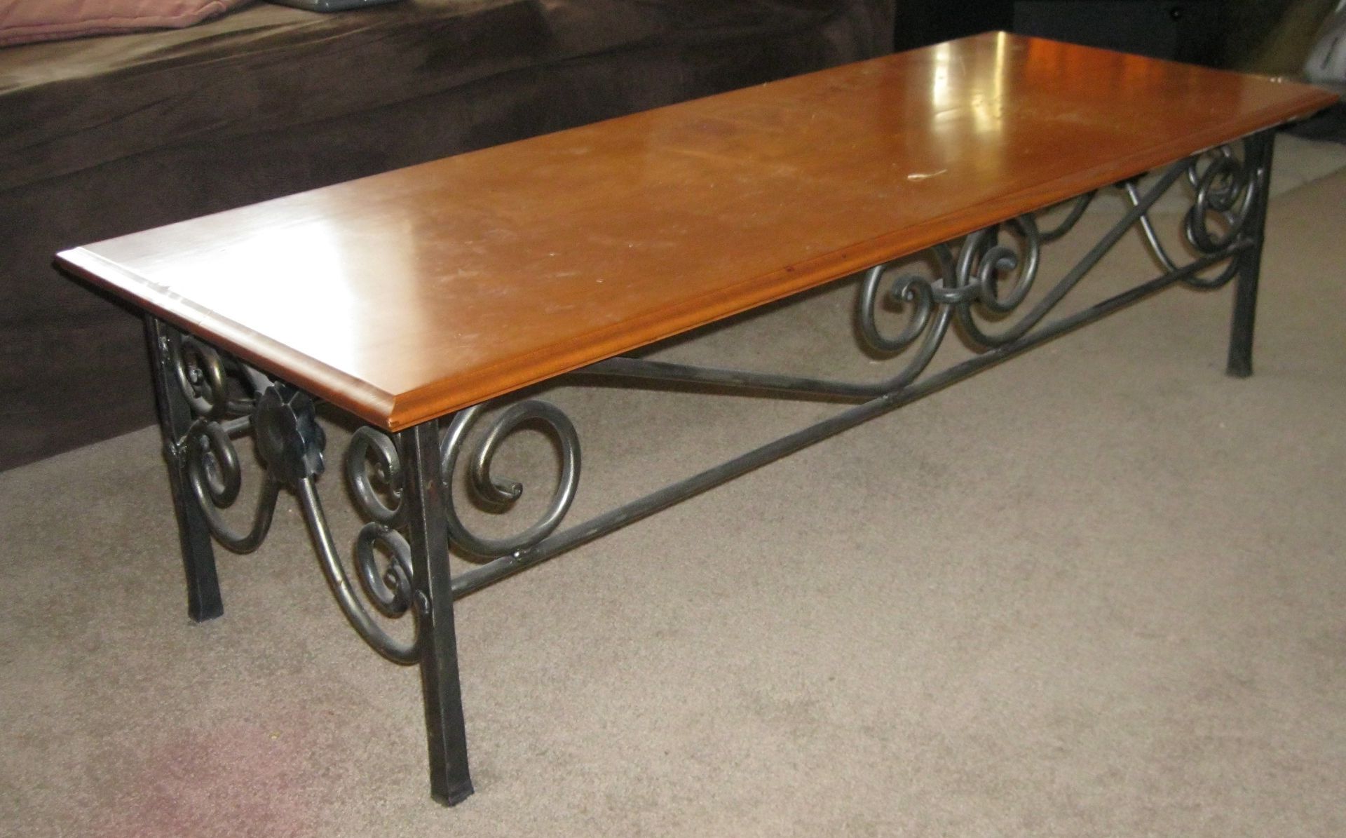 Custommade Pertaining To Newest Iron Wood Coffee Tables With Wheels (View 5 of 20)