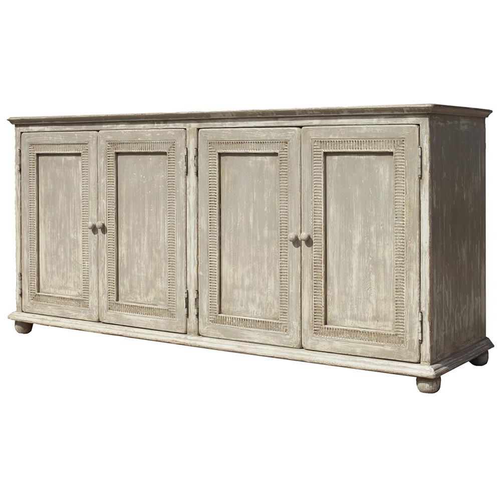 Famous Lucas French Country Provincial Pine 4 Door Sideboard (View 7 of 20)
