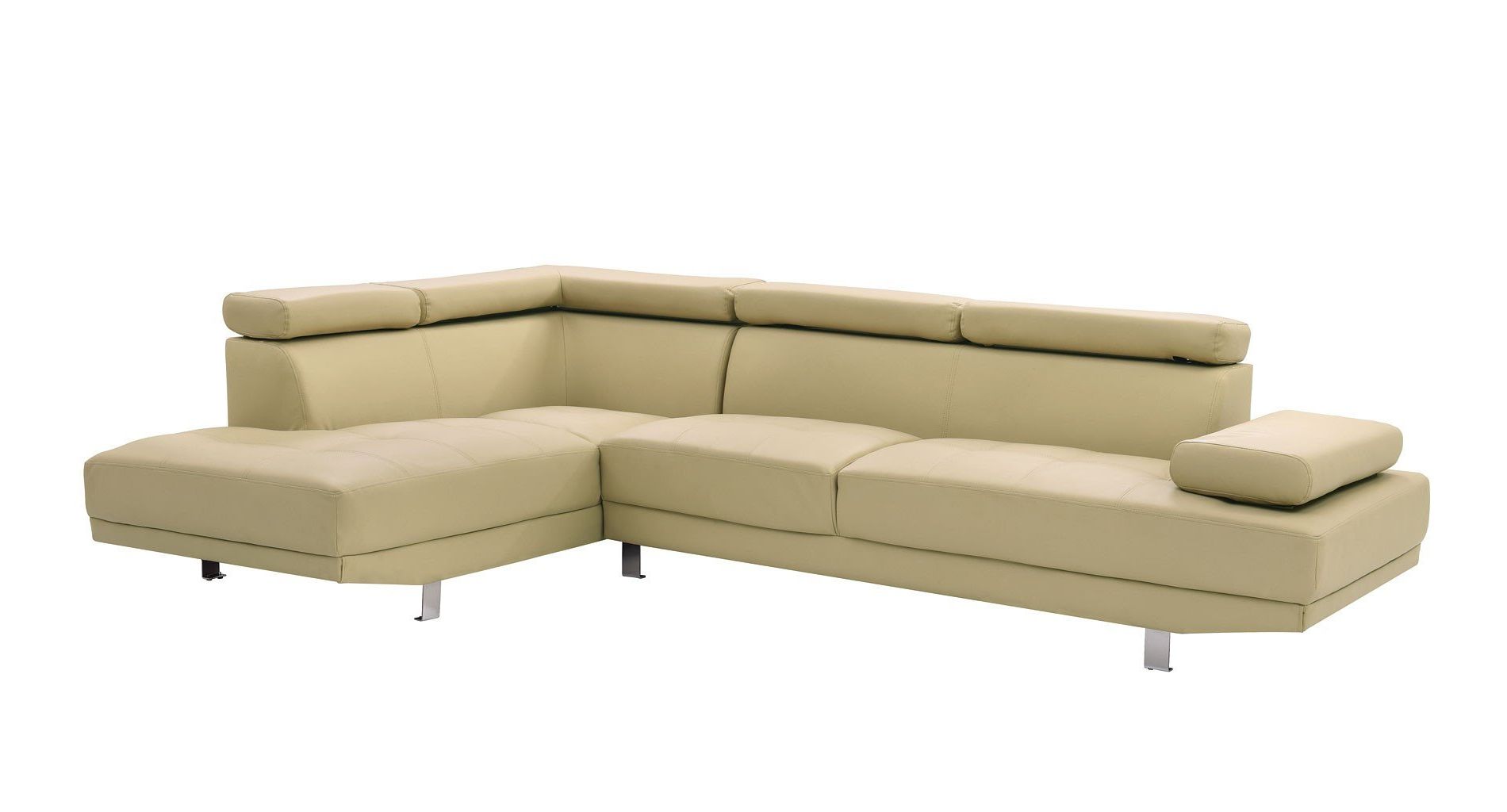Famous Milan Sectional (beige) – Living Room Furniture – Living With Regard To Nico Grey Sectionals With Left Facing Storage Chaise (View 7 of 20)