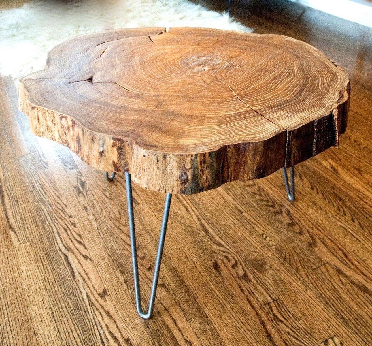 Featured Photo of 2024 Popular Sliced Trunk Coffee Tables