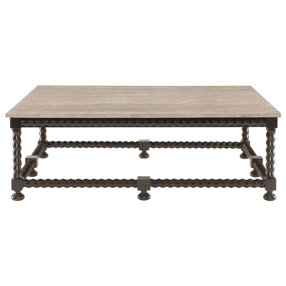 Fiori French Country Barley Twist Ebony Coffee Table (Photo 1 of 20)