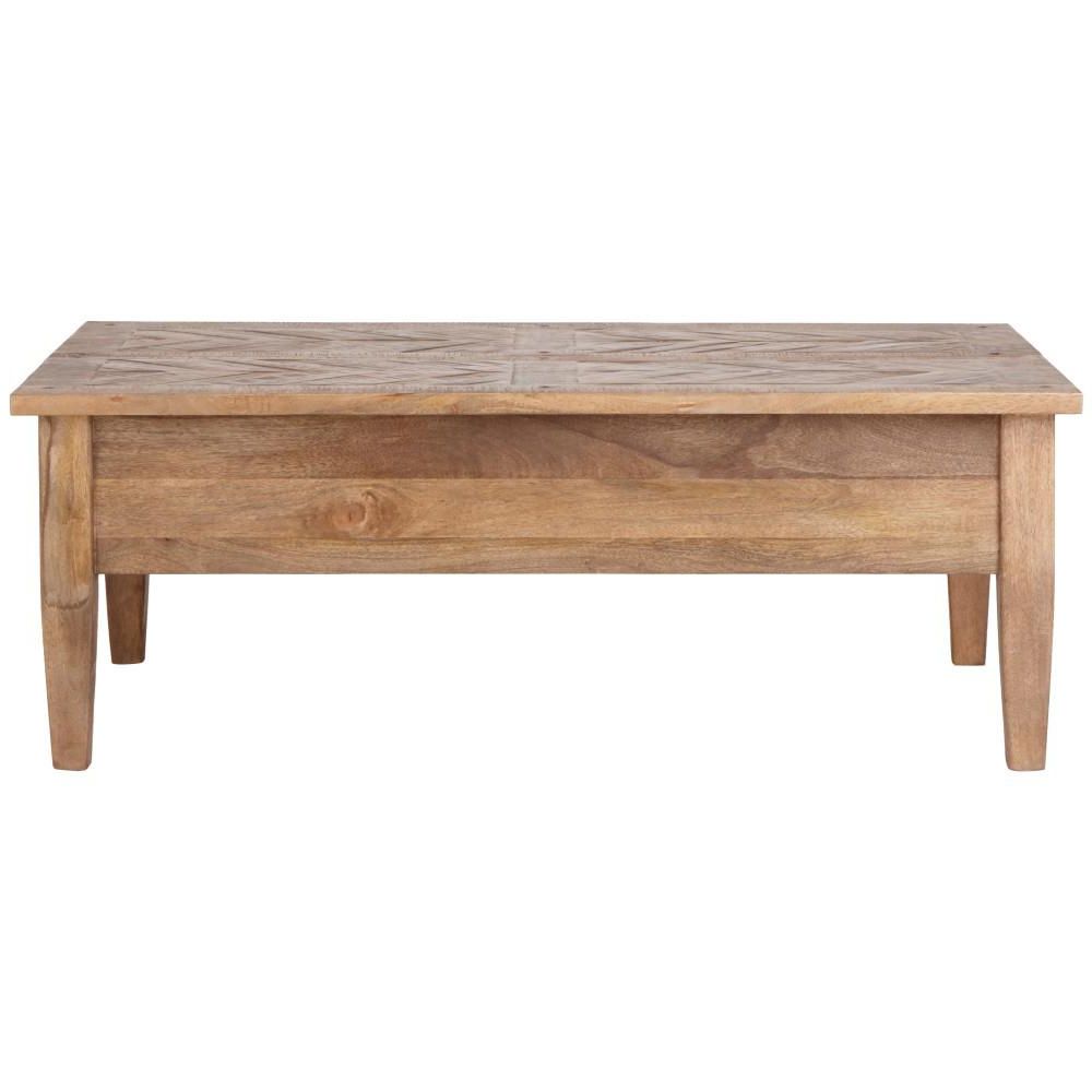 Home Decorators Collection Parquetry French Grey Coffee Table Regarding Newest White Wash 2 Drawer/1 Door Coffee Tables (View 15 of 20)
