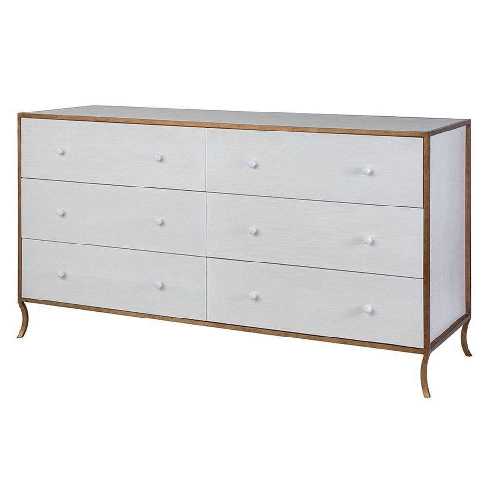 Latest Redford House Furniture Milla 6 Drawer Dresser In  (View 10 of 20)