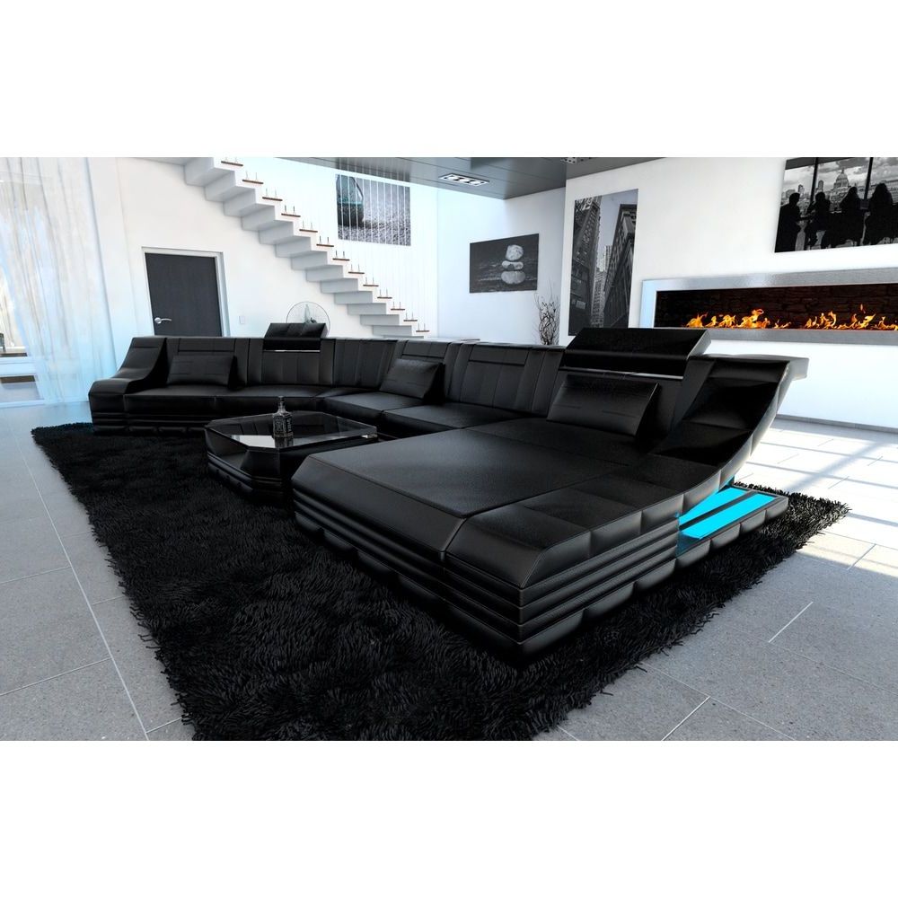 Luxury Sectional Sofa New York Cl Led Lights (View 14 of 20)