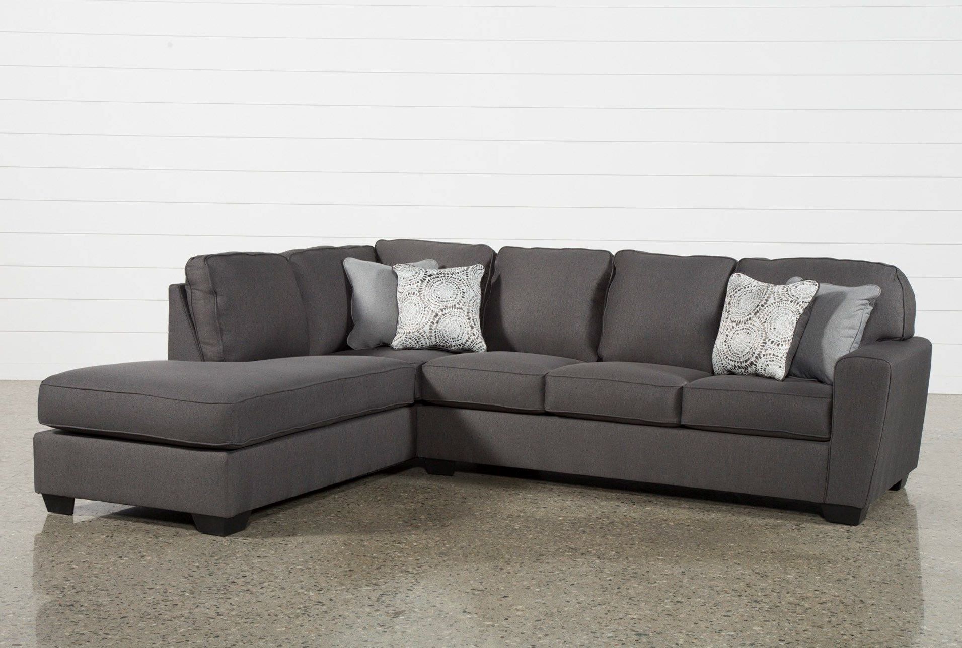 Mcdade Graphite 2 Piece Sectional W/raf Chaise In  (View 1 of 20)