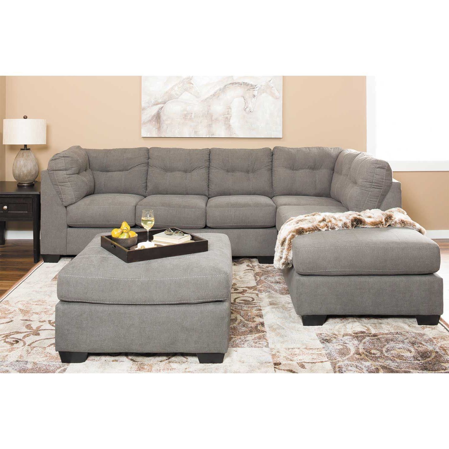 Most Popular Maier Charcoal 2 Piece Sectional With Laf Chaise (View 1 of 20)