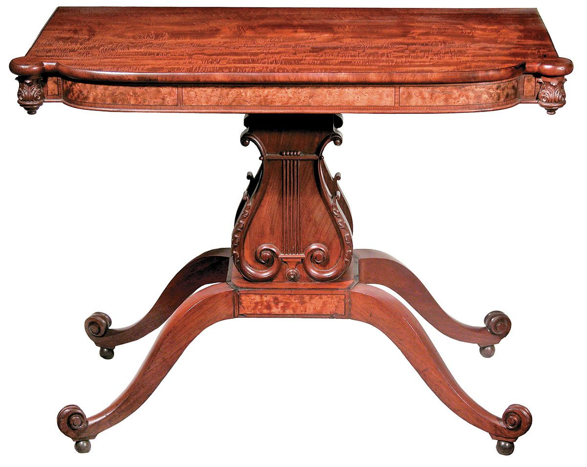Most Recent Lyre Coffee Tables Pertaining To Thomas Seymour Lyre Based Side Tablethe Stanley Weiss Collection (View 12 of 20)