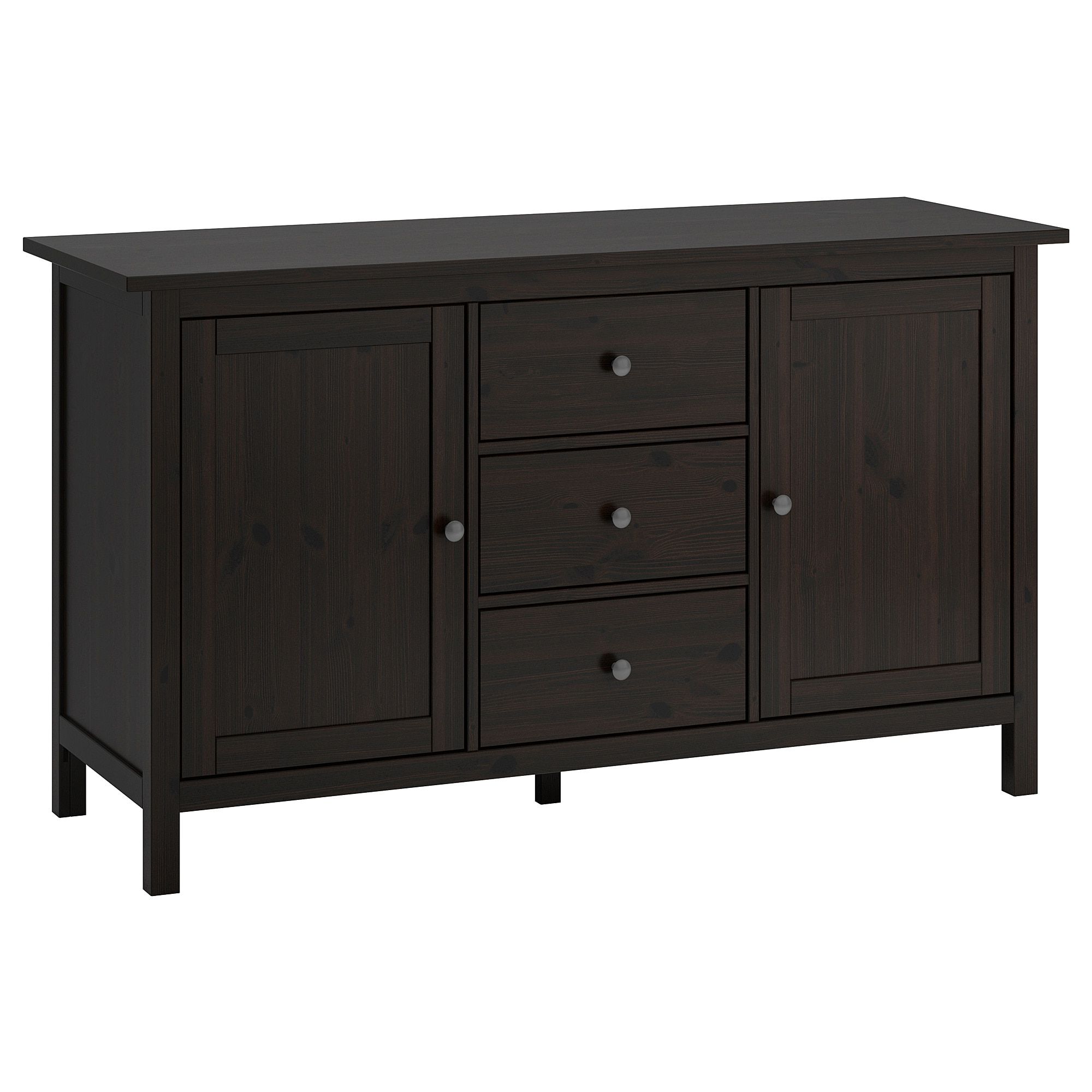 Natural South Pine Sideboards With Latest Hemnes Sideboard – Black Brown – Ikea (View 18 of 20)