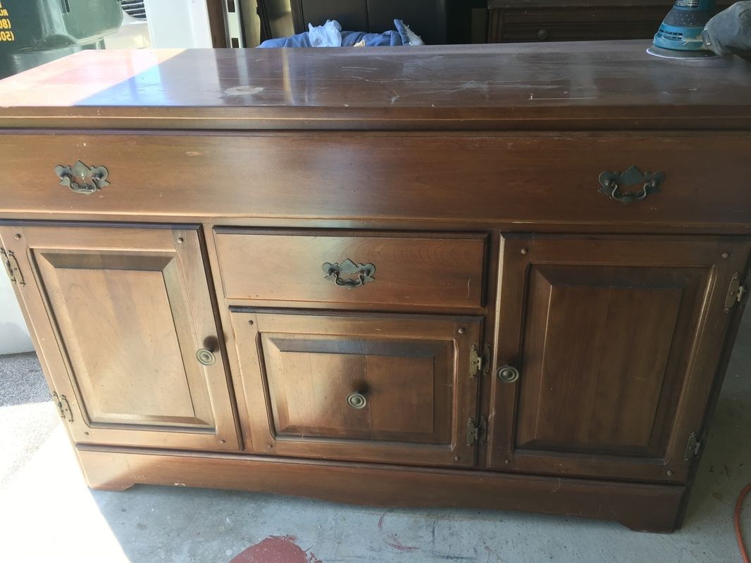 Oil Pale Finish 3 Door Sideboards Within Famous Maple And Buttermilk Buffet – Lilac Shack Furniture (View 19 of 20)