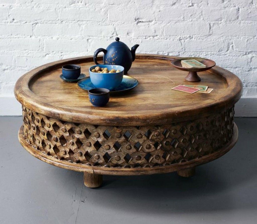 Featured Photo of  Best 20+ of Round Carved Wood Coffee Tables