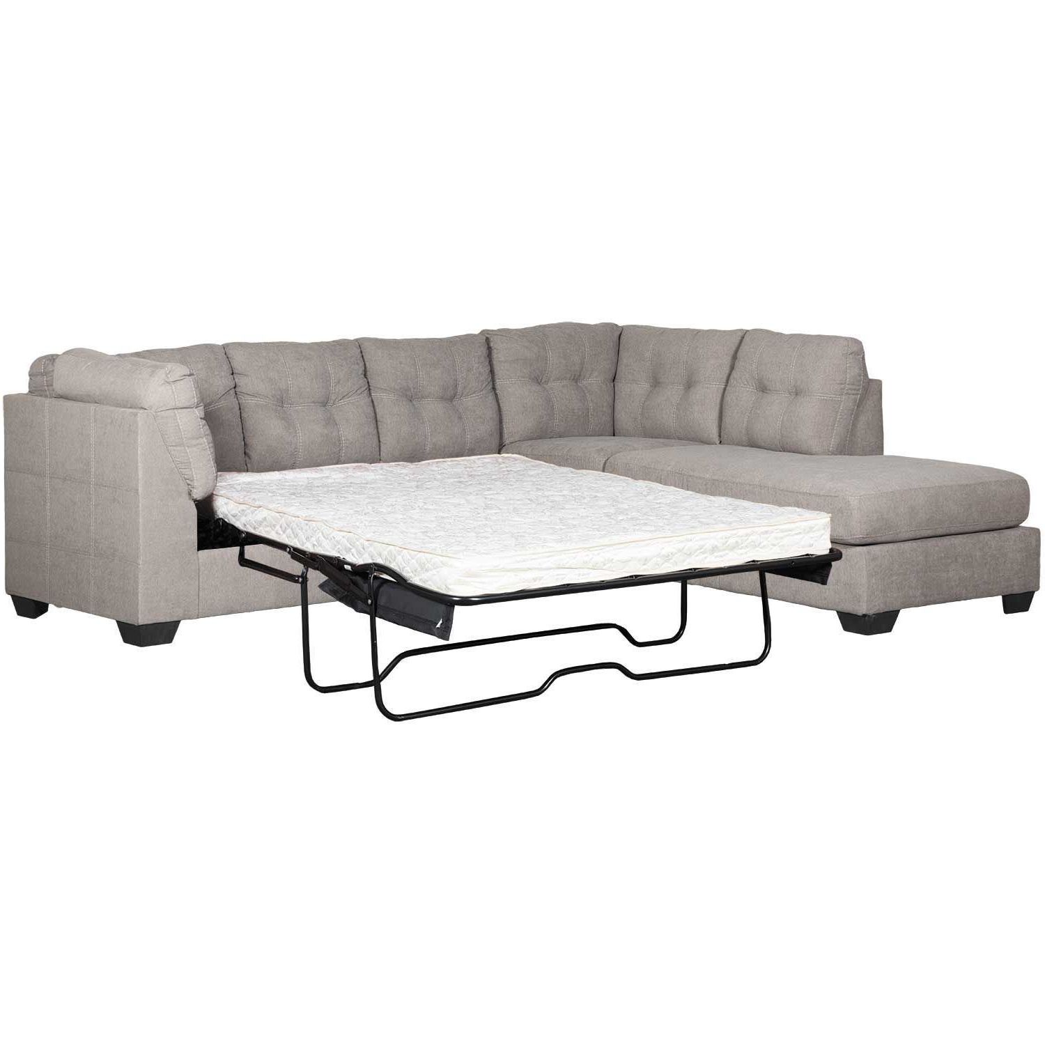 Popular Lucy Dark Grey 2 Piece Sleeper Sectionals With Laf Chaise Regarding Sleeper Sectional (View 14 of 20)