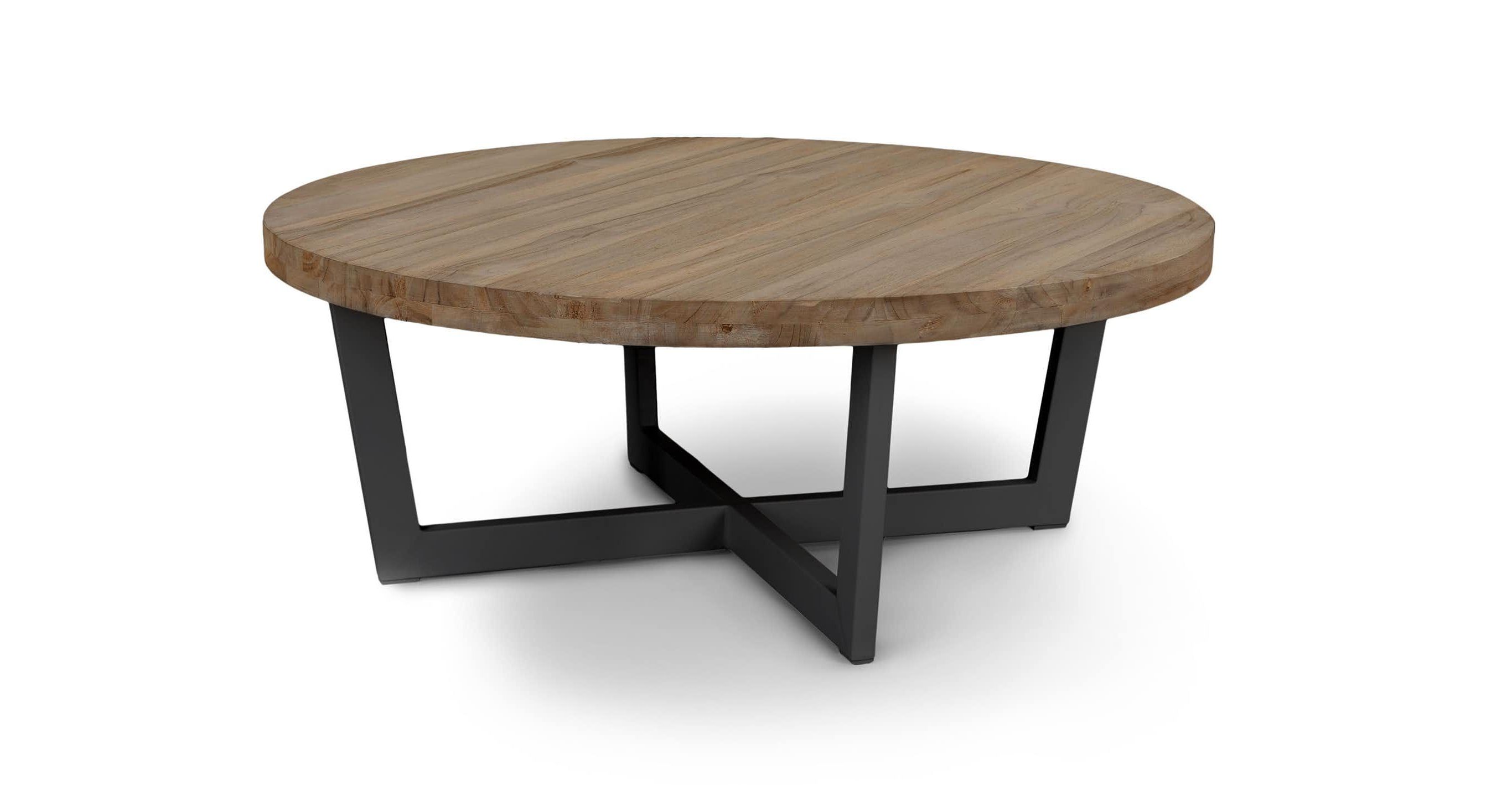 Recent Shroom Large Coffee Tables Inside Toba Vintage Brown Coffee Table In  (View 6 of 20)