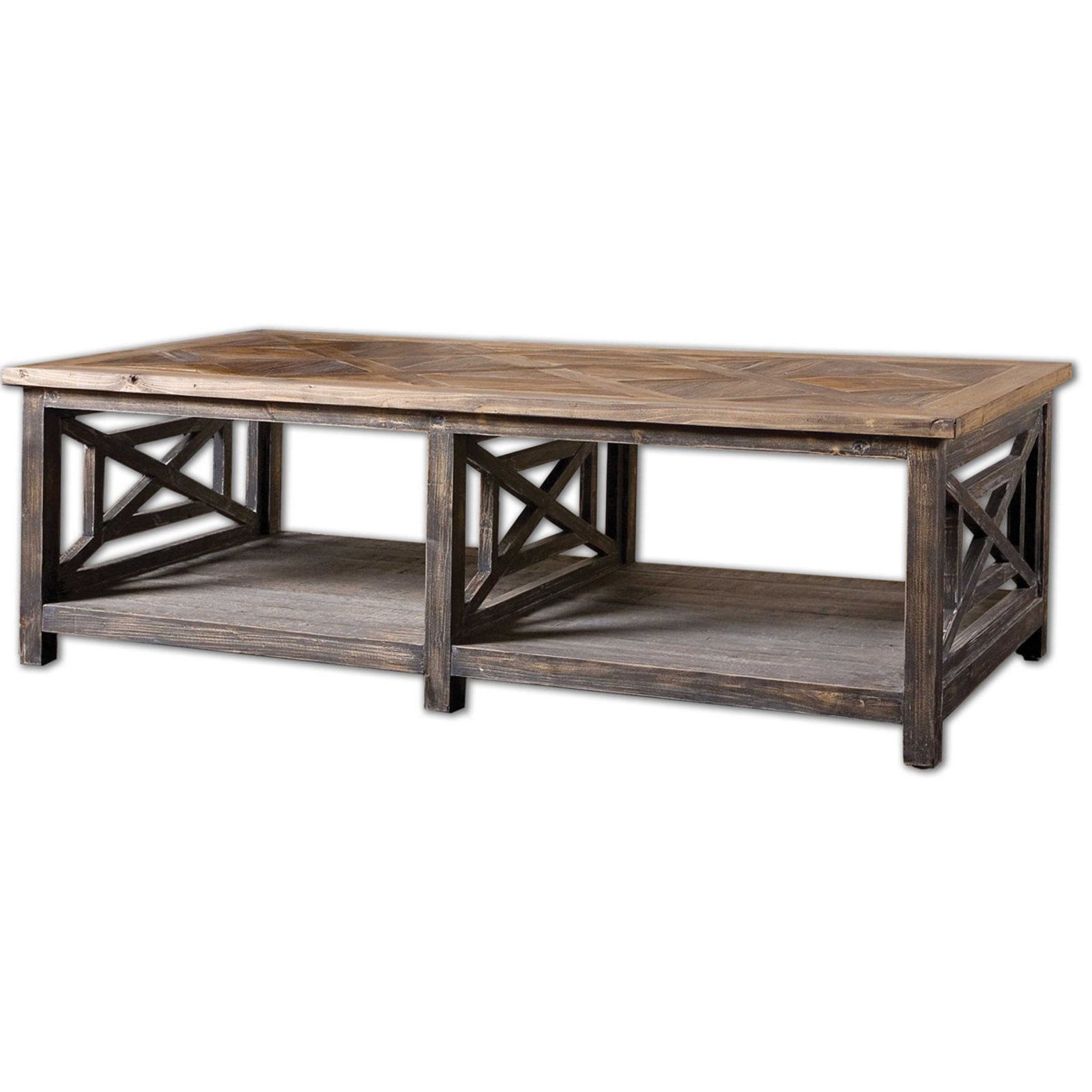 Reclaimed Wood Coffee Table As Well Large With Elm Plus Base Regarding Most Current Reclaimed Elm Iron Coffee Tables (View 11 of 20)