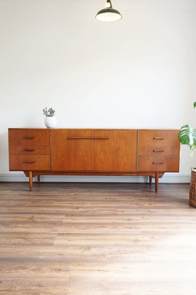 Rossi Large Sideboards Regarding Trendy Rare C1960 Mcintosh "troon" Teak Sideboardvalentino Rossi (Photo 1 of 20)