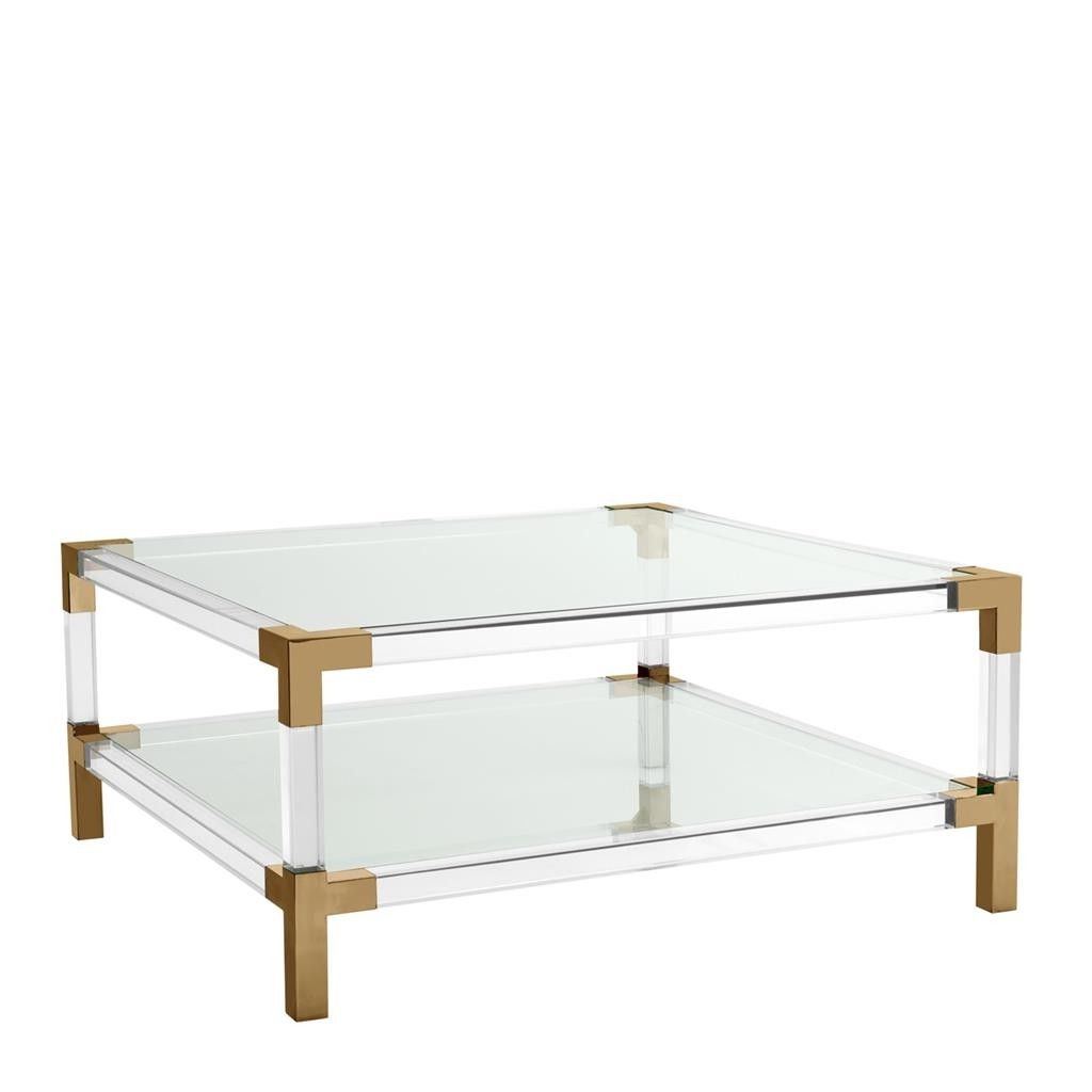 Shop Now Regarding Acrylic & Brushed Brass Coffee Tables (View 1 of 20)