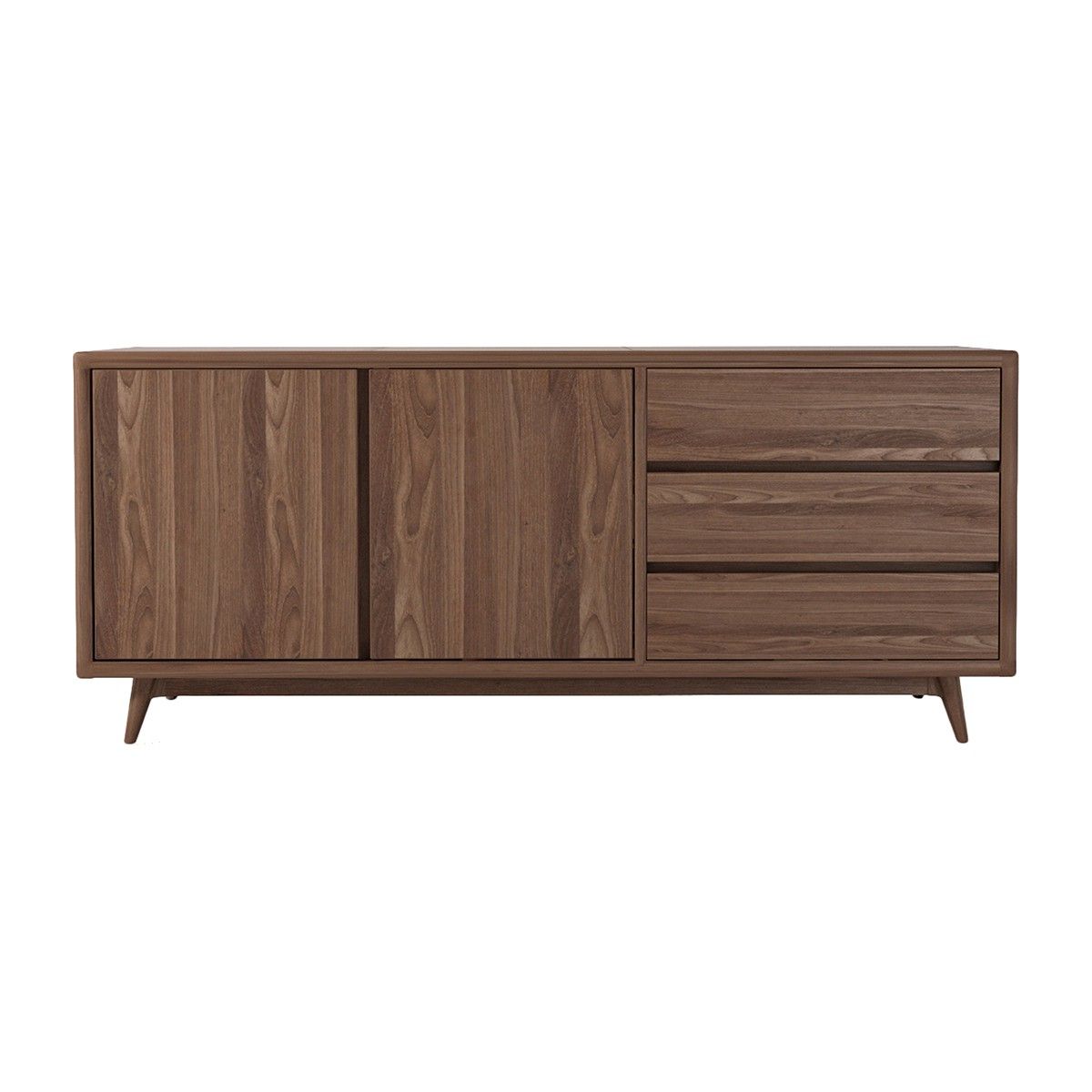 Walnut Finish Contempo Sideboards With Fashionable Karpenter – Vintage Sideboard – Modern Sideboards Buy Your Furniture (View 19 of 20)