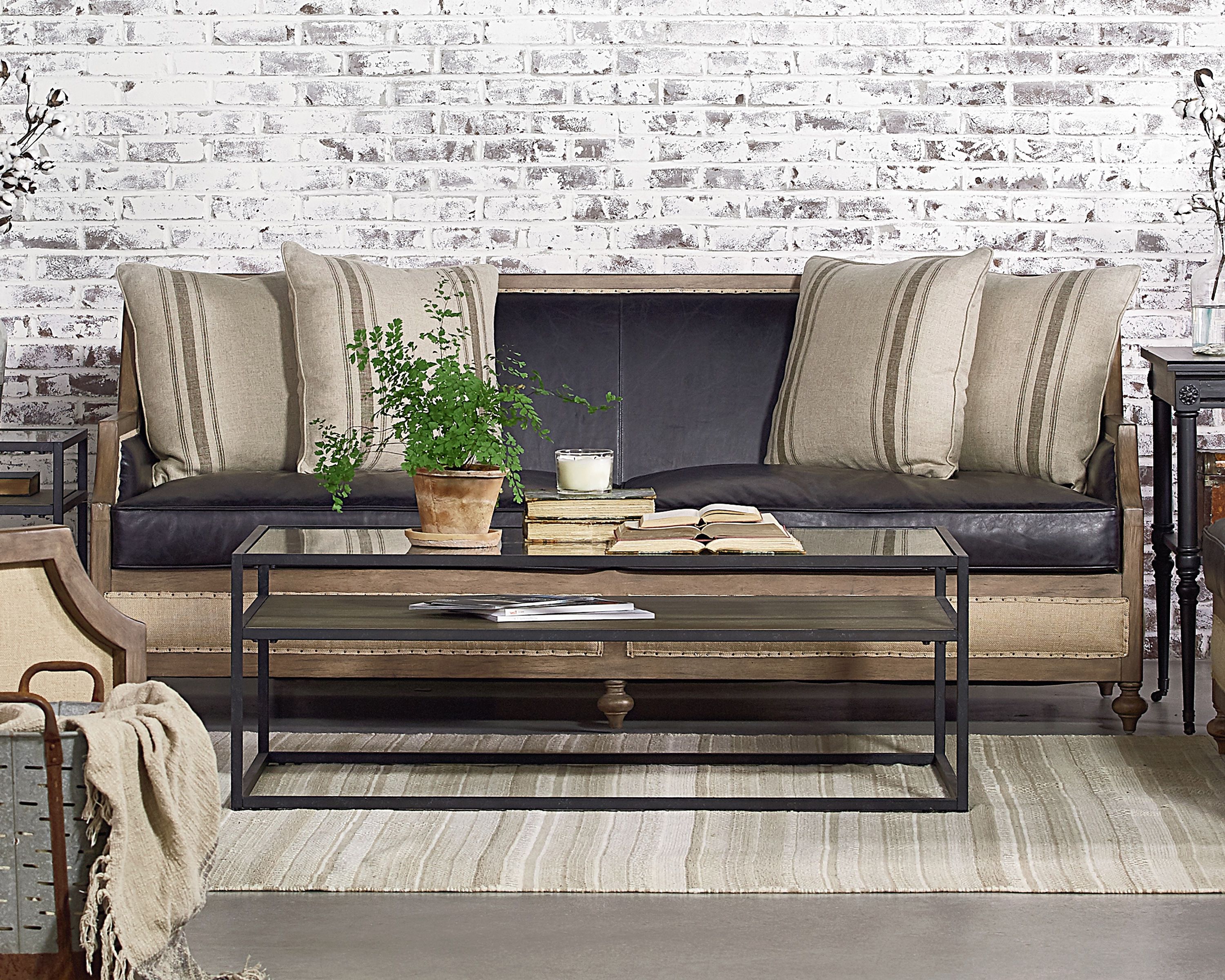 2018 Magnolia Home Foundation Leather Sofa Chairs With Regard To Foundation Sofa – Magnolia Home (View 9 of 20)