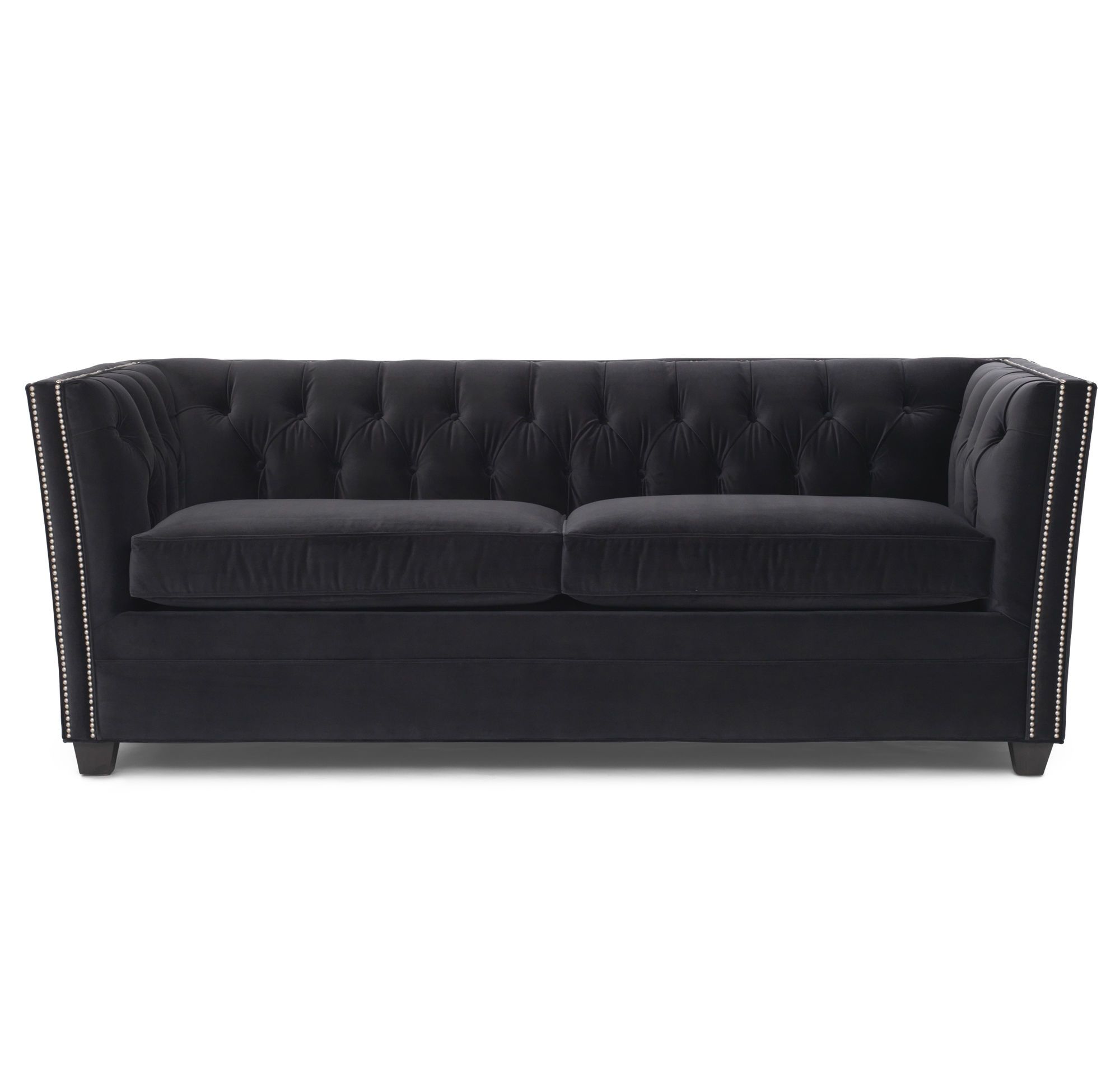 Allie Dark Grey Sofa Chairs Regarding Famous All Sofa : Fiona Super Luxury Black Furniture Foam Queen Sleeper A (View 6 of 20)