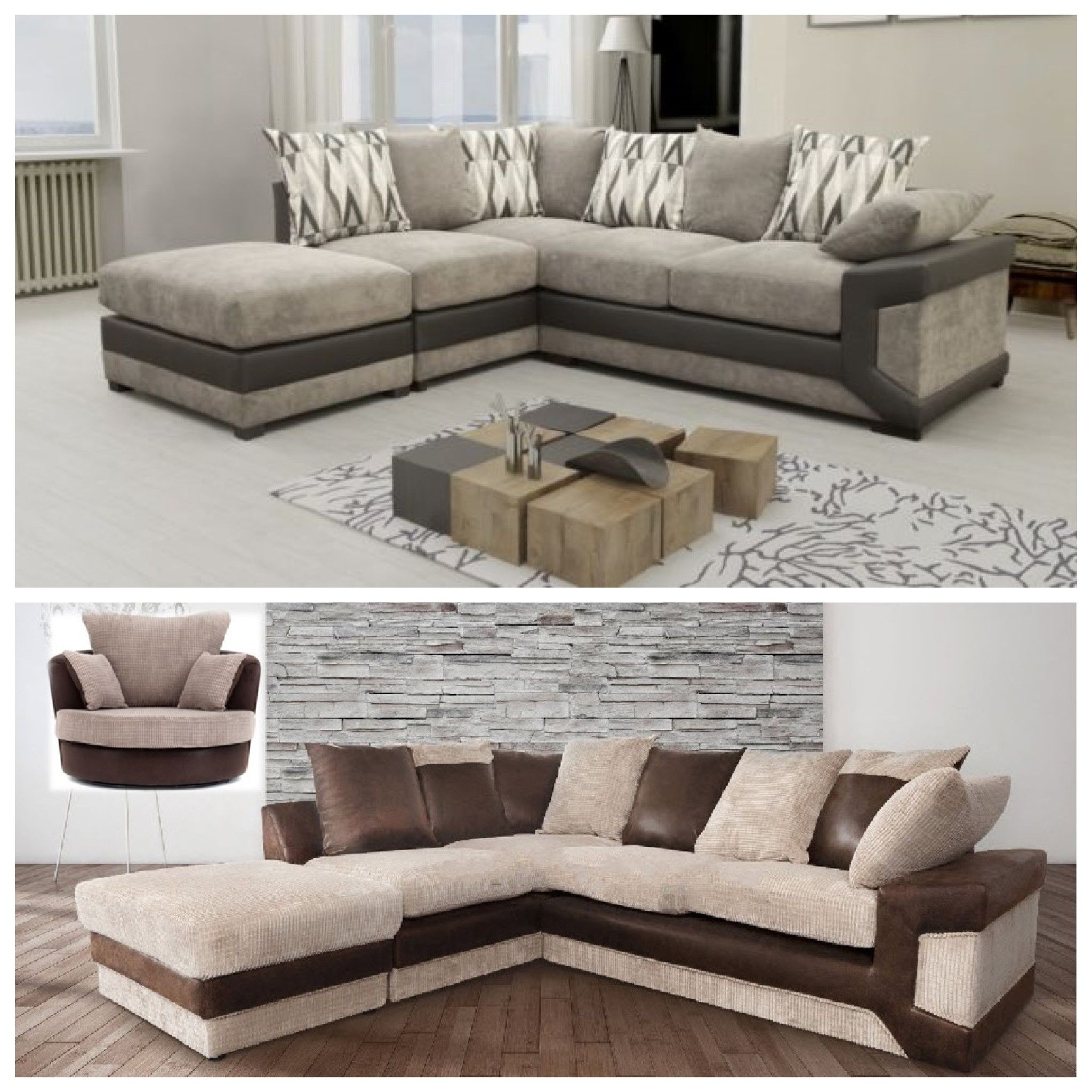 Favorite Bethany Fabric Corner Sofa Set – Sofastorm With Corner Sofa And Swivel Chairs (View 15 of 20)
